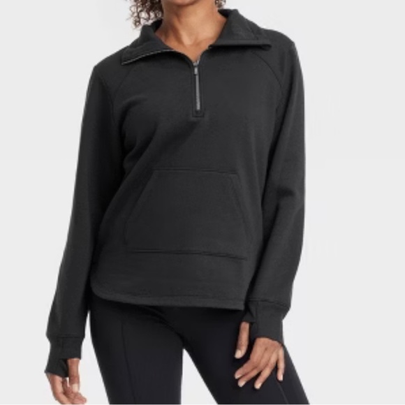 All In Motion Women's Fleece 1/2 Zip Legging Friendly Pullover Sweatshir… - Picture 1 of 3
